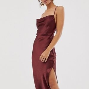 ASOS cami midi slip dress NWT